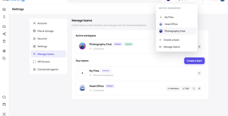 v6.2 - Team Workspaces, AI File Access, and Direct Cloud Uploads